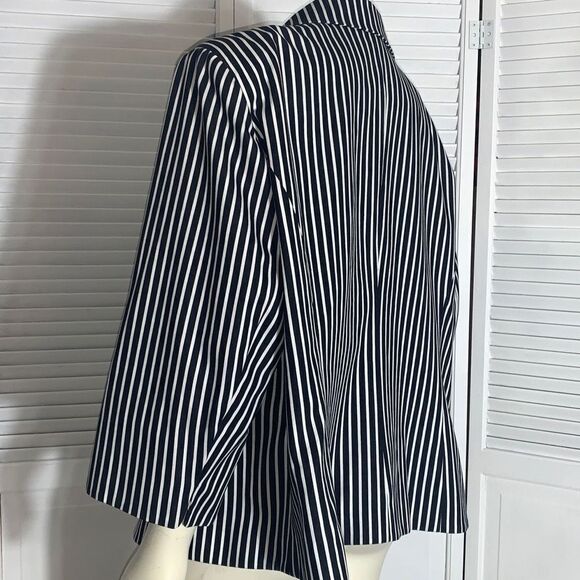 Chaps Striped Button Down Blazer Jacket 3X - Picture 7 of 12